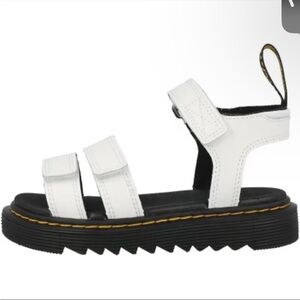 DR. MARTENS White Klaire Sandals Size Girls 2